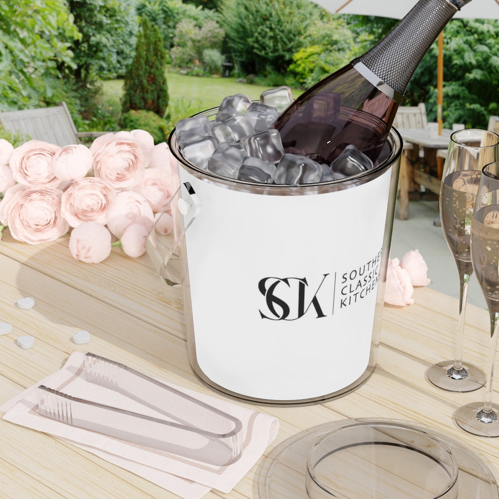 Ice Bucket with Tongs